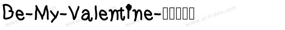 Be-My-Valentine字体转换