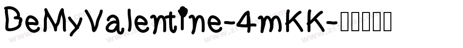 BeMyValentine-4mKK字体转换