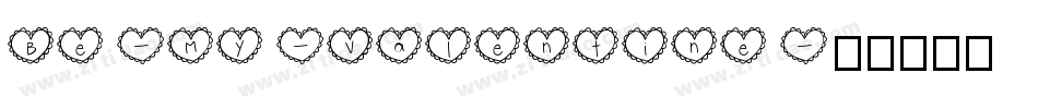 Be-My-Valentine字体转换