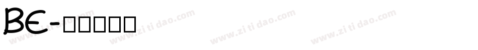 BE字体转换