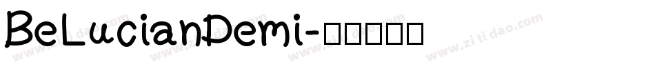 BeLucianDemi字体转换