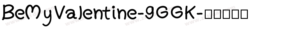 BeMyValentine-9GGK字体转换