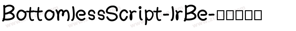 BottomlessScript-lrBe字体转换