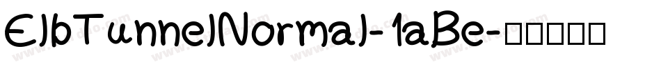 ElbTunnelNormal-1aBe字体转换