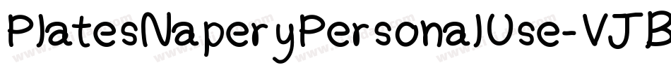 PlatesNaperyPersonalUse-VJBe字体转换