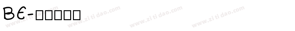 BE字体转换