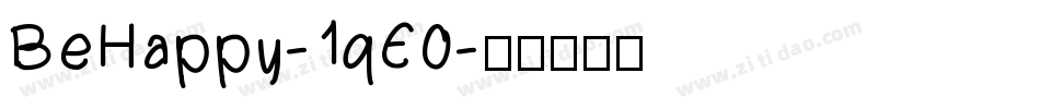 BeHappy-1qE0字体转换