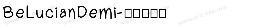 BeLucianDemi字体转换