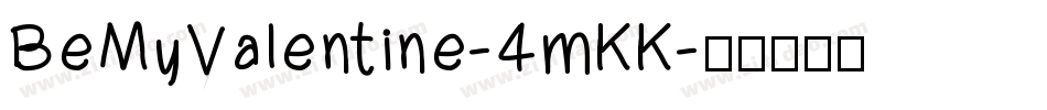BeMyValentine-4mKK字体转换