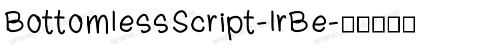 BottomlessScript-lrBe字体转换