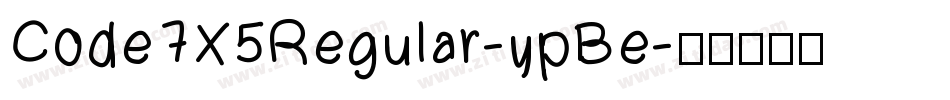 Code7X5Regular-ypBe字体转换