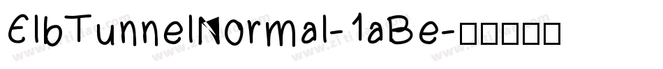 ElbTunnelNormal-1aBe字体转换