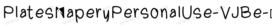 PlatesNaperyPersonalUse-VJBe字体转换