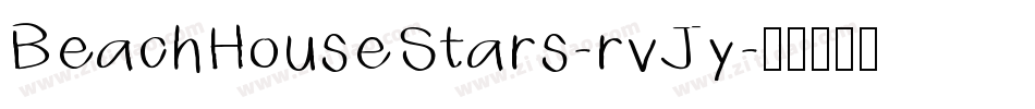 BeachHouseStars-rvJy字体转换
