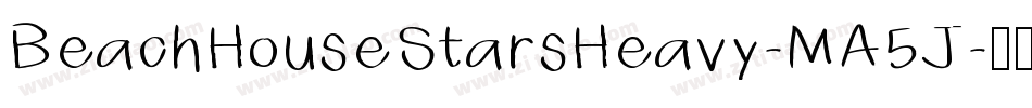 BeachHouseStarsHeavy-MA5J字体转换