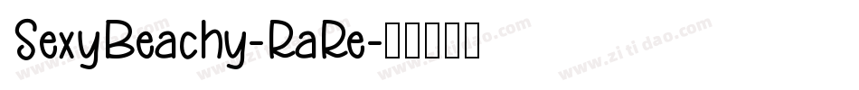 SexyBeachy-RaRe字体转换