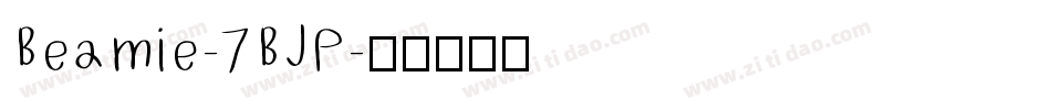 Beamie-7BJP字体转换