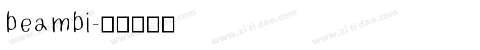 beambi字体转换