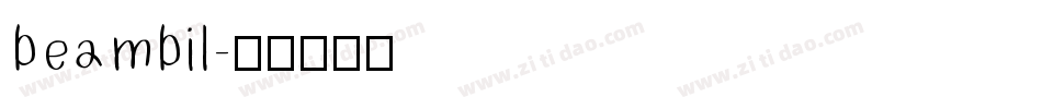 beambil字体转换