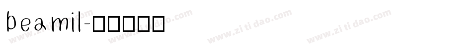 beamil字体转换