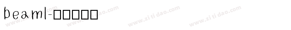 beaml字体转换
