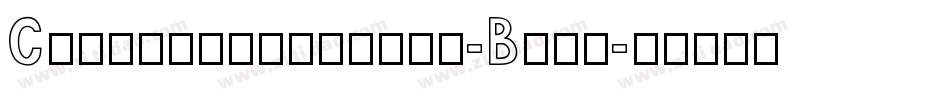 Cameronsansbold-Brd5字体转换