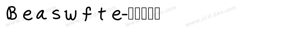 Beaswfte字体转换