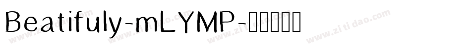 Beatifuly-mLYMP字体转换