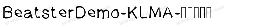 BeatsterDemo-KLMA字体转换