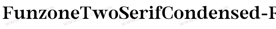 FunzoneTwoSerifCondensed-RL2o字体转换