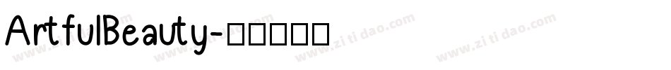 ArtfulBeauty字体转换