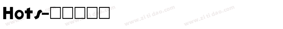 Hots字体转换