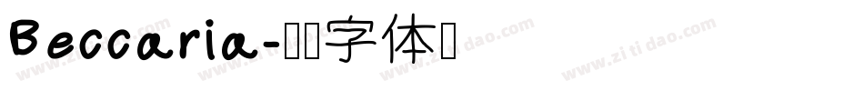 Beccaria字体转换