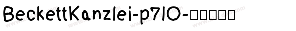 BeckettKanzlei-p7lO字体转换