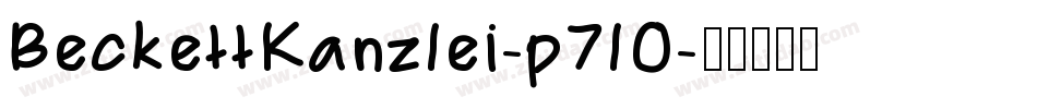 BeckettKanzlei-p7lO字体转换