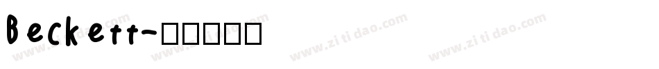 Beckett字体转换
