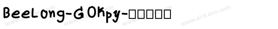 BeeLong-GOKpy字体转换