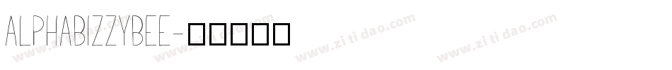 AlphaBizzyBee字体转换