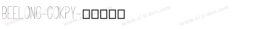 BeeLong-GOKpy字体转换
