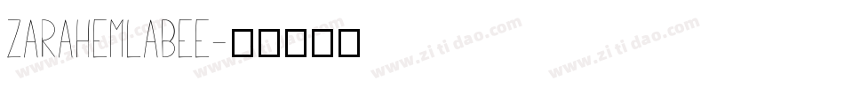 ZarahemlaBee字体转换