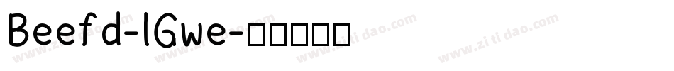 Beefd-lGwe字体转换