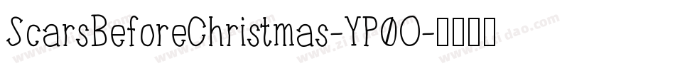 ScarsBeforeChristmas-YP0O字体转换