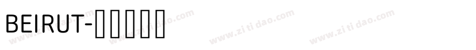 BEIRUT字体转换