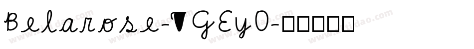 Belarose-VGEy0字体转换