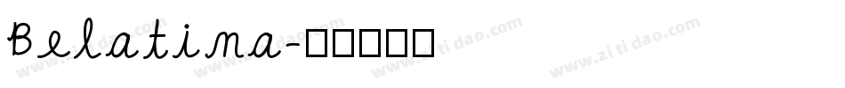 Belatina字体转换