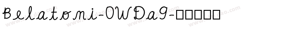 Belatoni-0WDa9字体转换