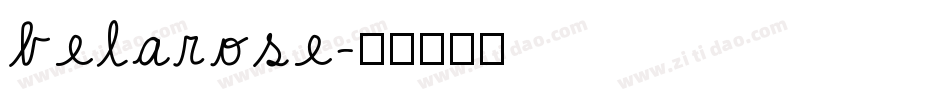belarose字体转换