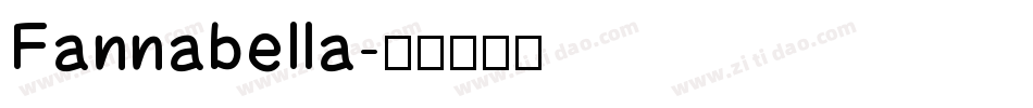 Fannabella字体转换