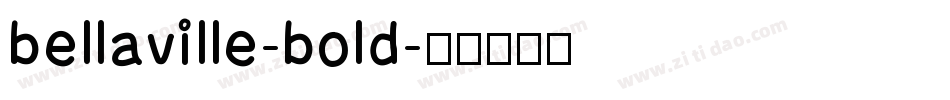 bellaville-bold字体转换