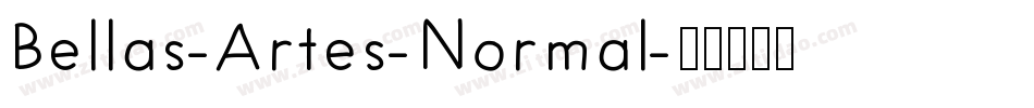 Bellas-Artes-Normal字体转换
